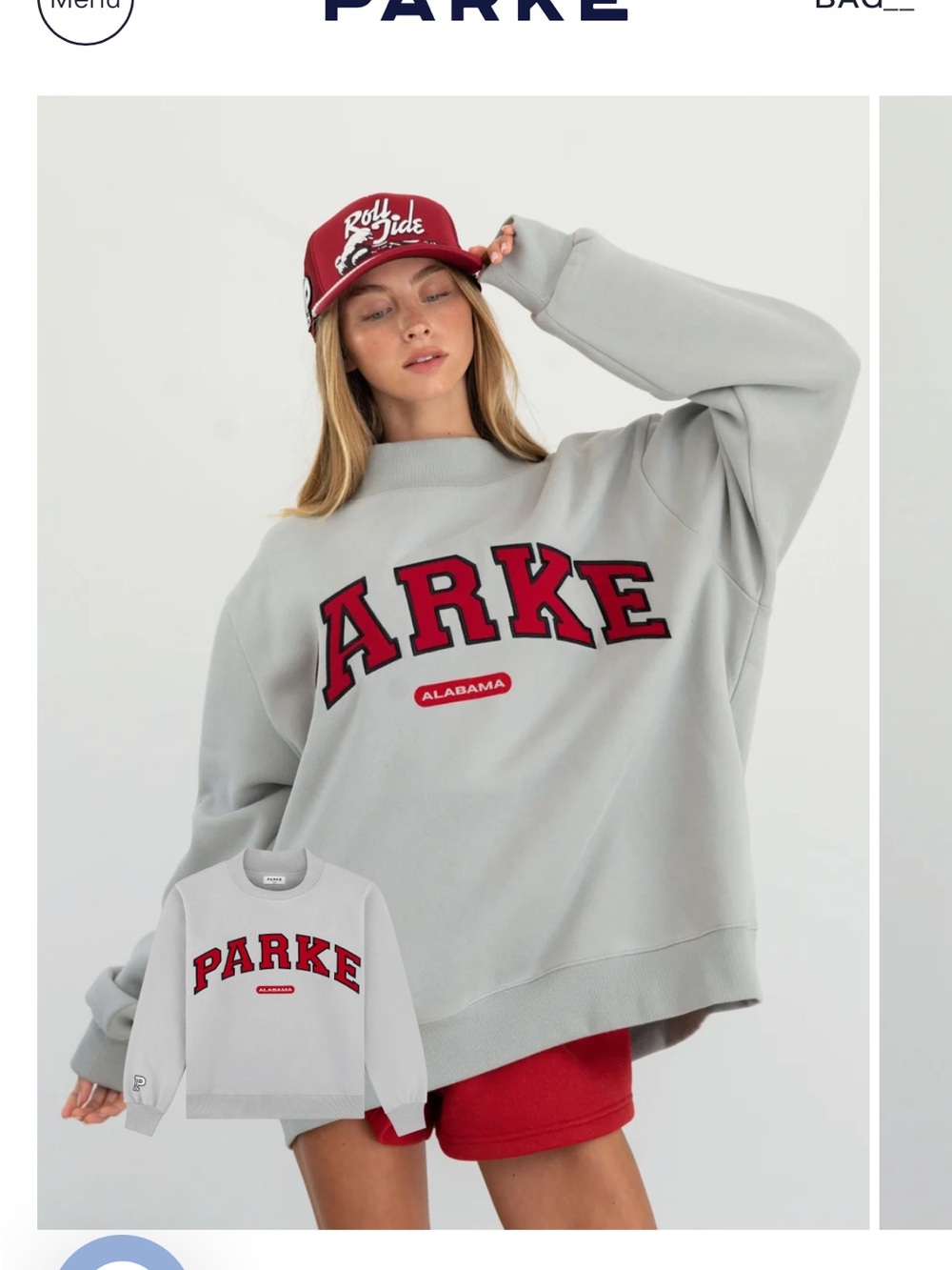 PARKE Alabama Grey Mockneck - 2026